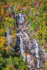 Whitewater Falls in the autumn in North Carolina