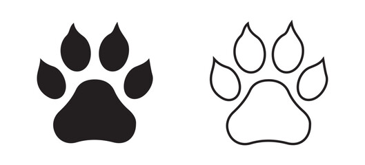 vector illustration of a black and white cat