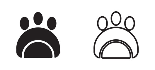 cat and dog paw icon.