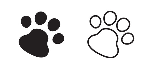 paw print on white