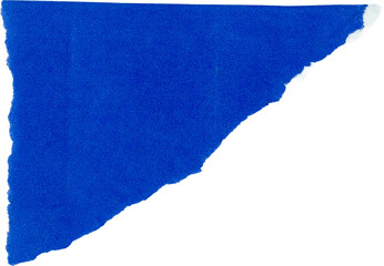 blue Hand Torn Paper Border for DIY Crafts and Journaling, premium isolated PNG

