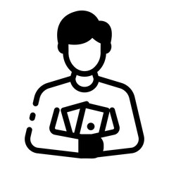 A linear icon showing live casino betting moment
