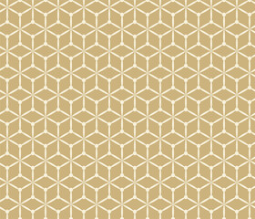 Traditional Japanese Asanoha Pattern – Beige Minimal Geometric Seamless Design