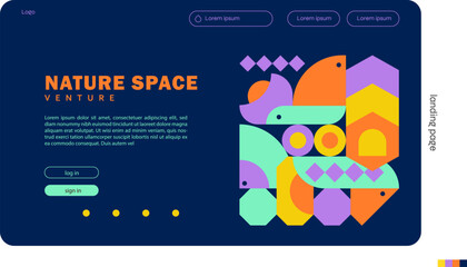 Nature Space Venture Website Landing Page Design