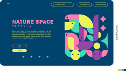 Nature Space Venture Website Landing Page Design