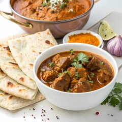 Indian Butter Chicken and Naan Bread A Culinary Delight