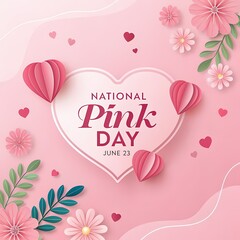 Making Pink Day A Celebration of Pink Hues and Floral Designs