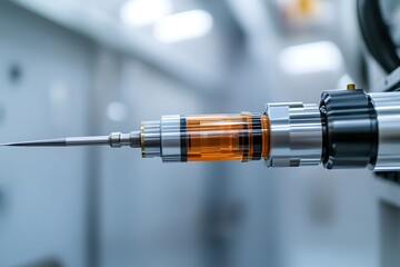 Close-Up of High-Tech Precision Instrument Showcasing Advanced Engineering in Modern Industrial Applications