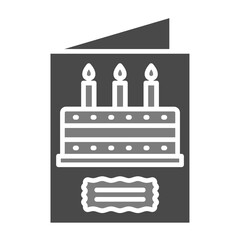 Fototapeta premium Birthday card Icon