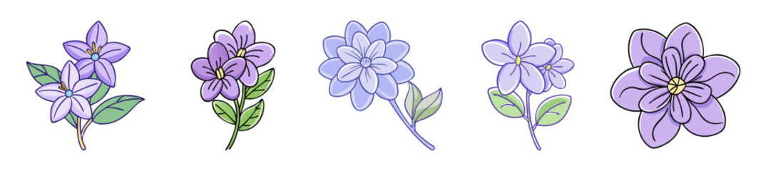 lilac flower icon, lilac flower line art - simple line art of lilac flower, perfect for lilac flower logos and icons