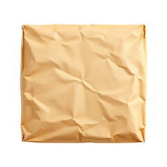 Close up of a crumpled piece of brown paper.  Great for backgrounds and textures.