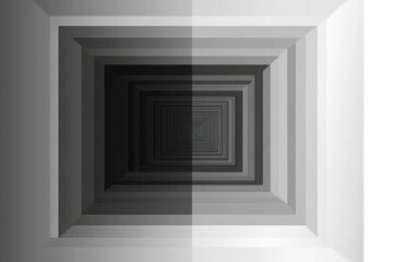 Fototapeta premium Abstract textured wall composed of metallic and earthy square panels.