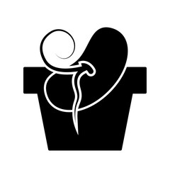 Seed icon design template SVG