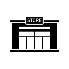 Icon a supermarket, isolated against a clean background.