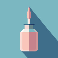 Nail Polish Bottles Set in Pastel Shades with Sparkles