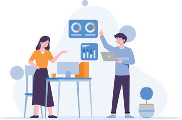 illustration business data analysis