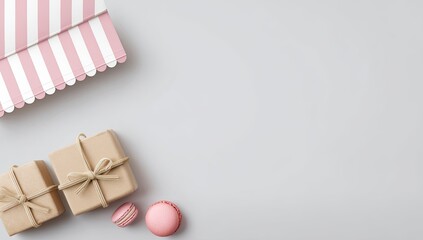 Pastel-toned gifts and treats