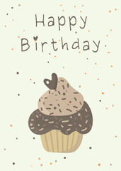 Happy Birthday Card - Balloons and Cupcakes 6