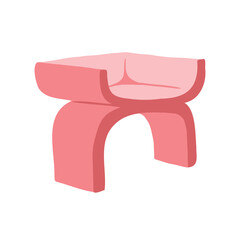 retro couch sofa table chair. classical style of retro furniture. set of various hand drawn retro style illustration. isolated design