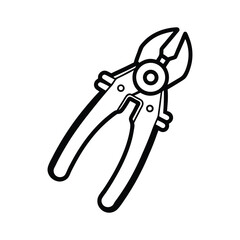 pliers isolated on white background