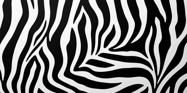 Close-up view of a seamless pattern of black and white zebra stripes,  graphic,  print