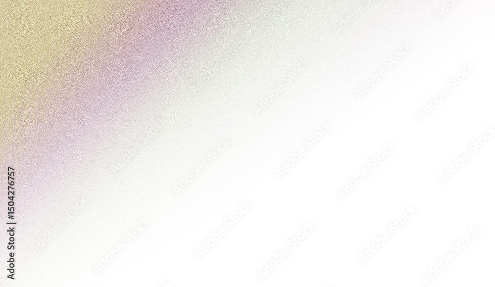 Poster abstract pastel gradient divided by a diagonal white line on black background.