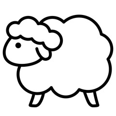 sheep vector icon illustration 