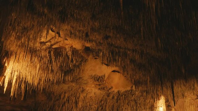 deep cave stalactites