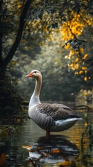 Obraz premium beautiful goose