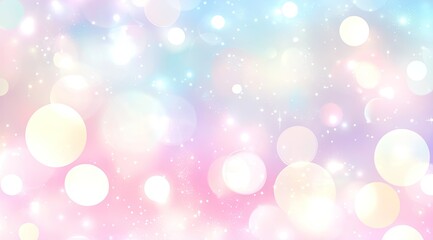 Obraz premium Pastel bokeh lights, soft and dreamy