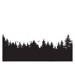 Wild Nature Forest Silhouette