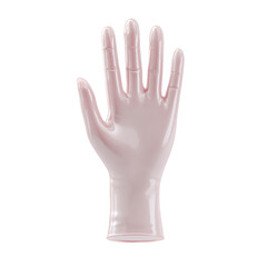 Obraz premium Versatile Pink Glove for Various Applications on white background