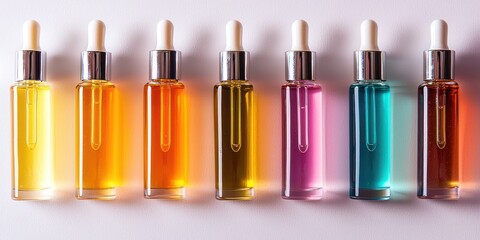 Obraz premium Brightening serum tubes with minimalistic look