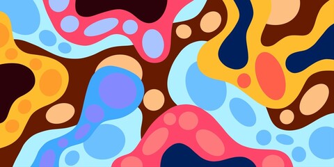 abstract multicolor shapes background illustration	