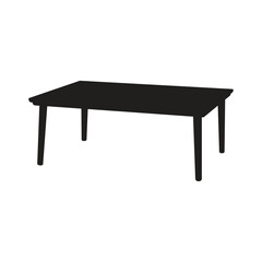 Simple Elegant Regular Table Silhouette