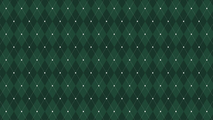 Argyle Vector Pattern. Christmas Background. Golf Textile Print. Emerald Diamonds with Gold Accent Lines. Seamless Pattern Tile. Argyle vector pattern. Argyle Seamless pattern for holidays.