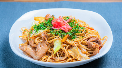 野菜たっぷりの家庭風焼きそば
