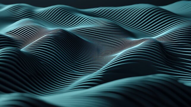 Glowing lines in abstract patterns with smooth, fluid motion, creating a striking visual of continuous light trails that gently curve and move across the frame