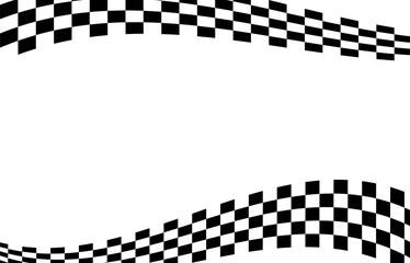 Racing stripes. Race flag. Checkered flag. Sport car decal stripes. Automotive graphics. Vector illustration