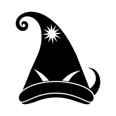 Elf Hat Silhouette vector illustration