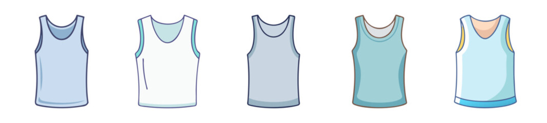 undershirt icon, undershirt line art - simple line art of undershirt, perfect for undershirt logos and icons