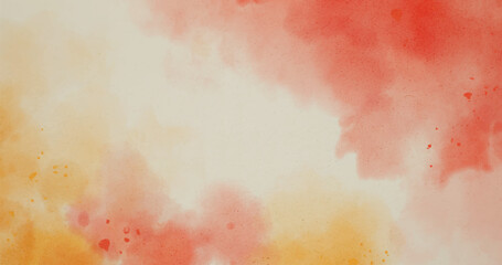 Obraz premium Abstract watercolor art background template. brown and red watercolor backdrop empty space for text, banner, presentation or product display graphic design