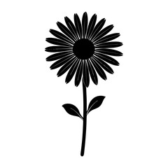 Daisy Silhouette vector illustration