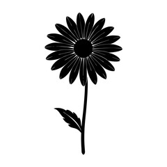 Daisy Silhouette vector illustration