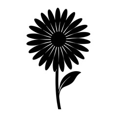 Daisy Silhouette vector illustration