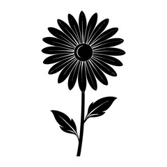 Daisy Silhouette vector illustration
