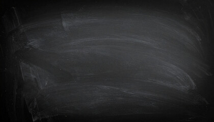 Abstract Grungy Blackboard Texture Dark Gray Background with Chalk Traces