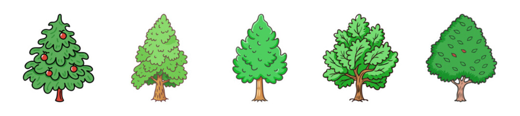 yew tree icon, yew tree line art 