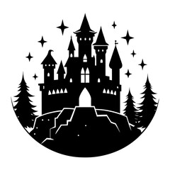 Castle Silhouette vector illustration