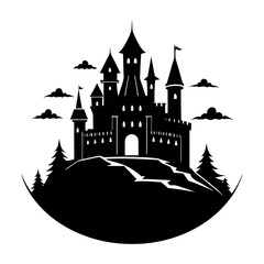 Castle Silhouette vector illustration